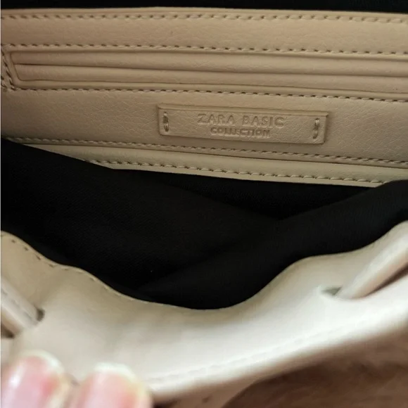 Zara Pink Faux Fur Fuzzy Pink Back Pack Faux Leather Pockets Wristlet NEW - Picture 7 of 8